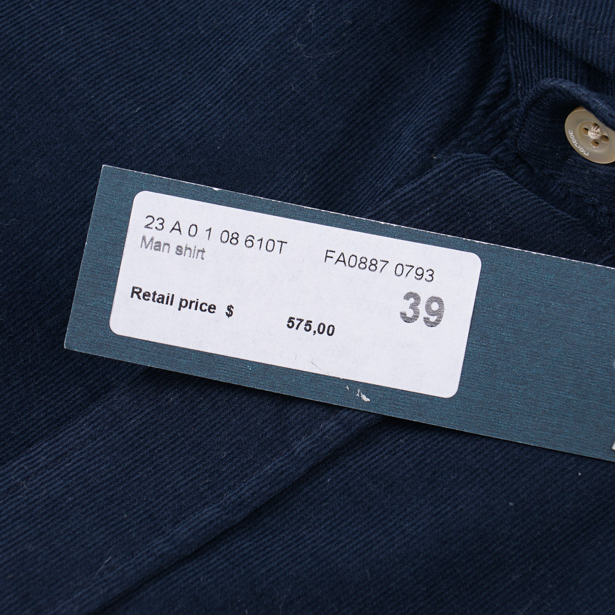 Boglioli Corduroy Cotton Sport Shirt