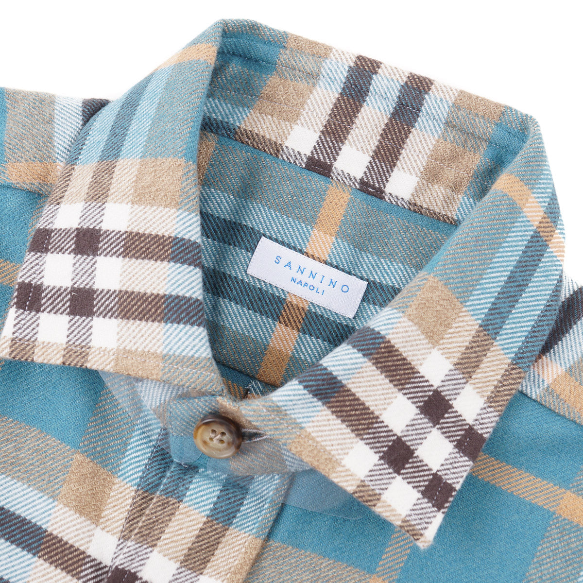 Sannino Slim-Fit Flannel Cotton Shirt - Top Shelf Apparel
