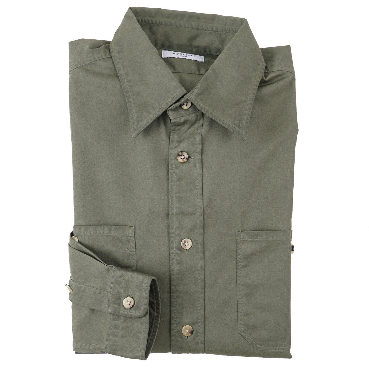 Boglioli Cotton Shirt with Two Pockets