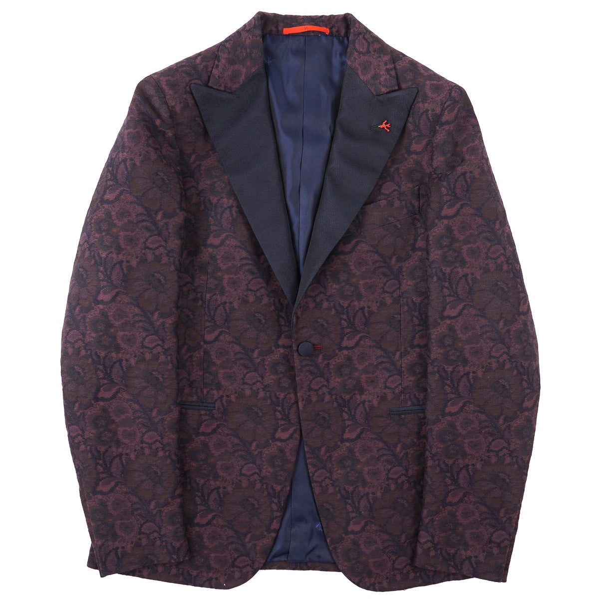 Isaia Slim-Fit Brocade Smoking Jacket - Top Shelf Apparel