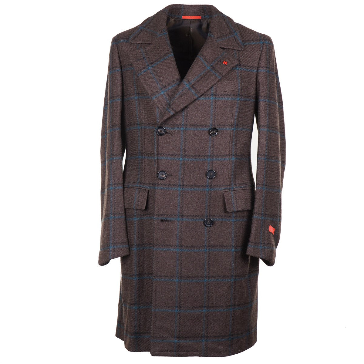 Isaia 'Marshall' Aqua Cashmere Overcoat - Top Shelf Apparel