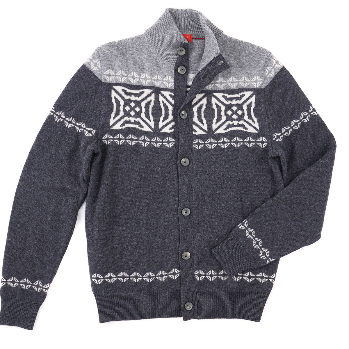 Isaia Cashmere Bomber Cardigan Sweater - Top Shelf Apparel