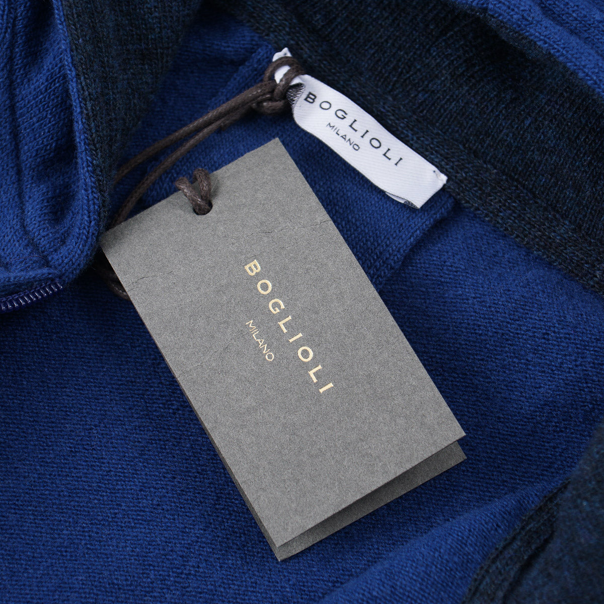 Boglioli Full-Zip Hooded Wool Sweater