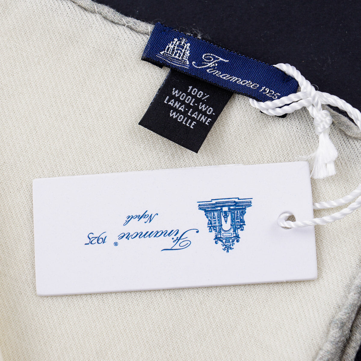 Finamore Soft Wool Pocket Square