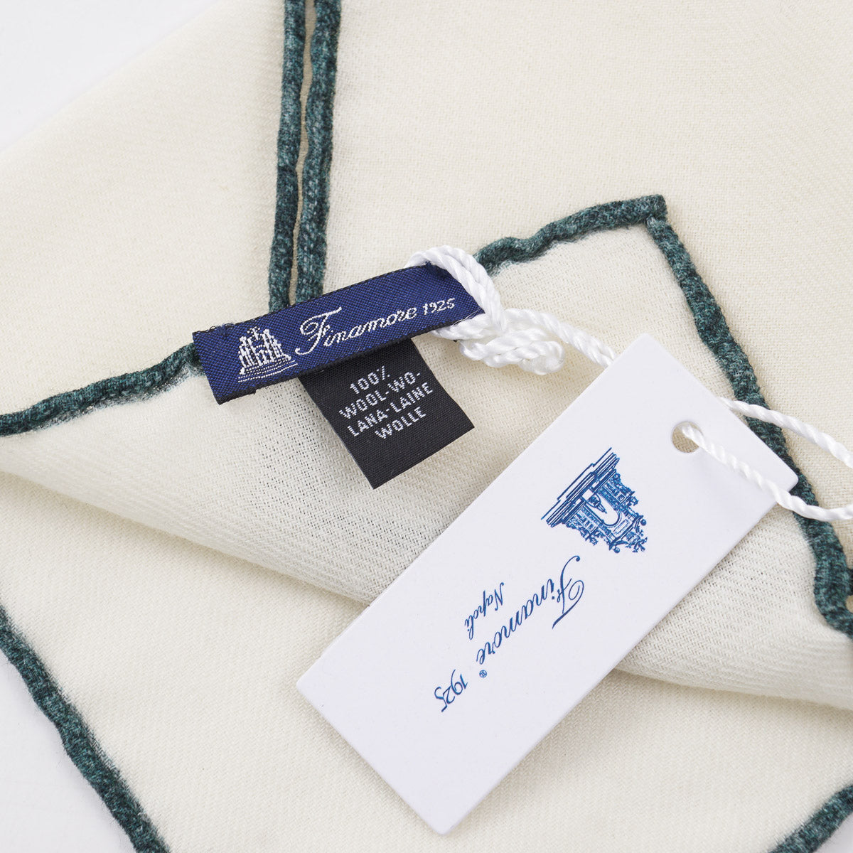 Finamore Soft Wool Pocket Square
