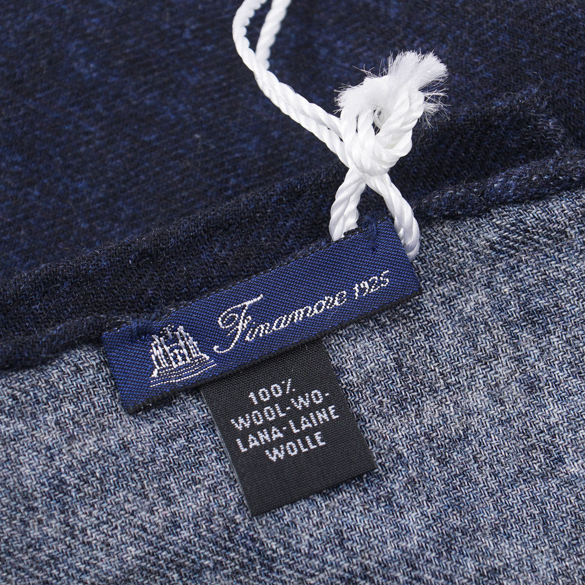 Finamore Soft Wool Pocket Square