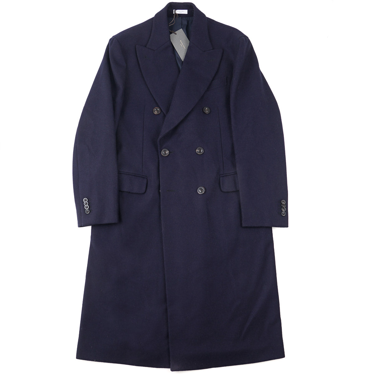 Boglioli Double-Breasted Wool Overcoat