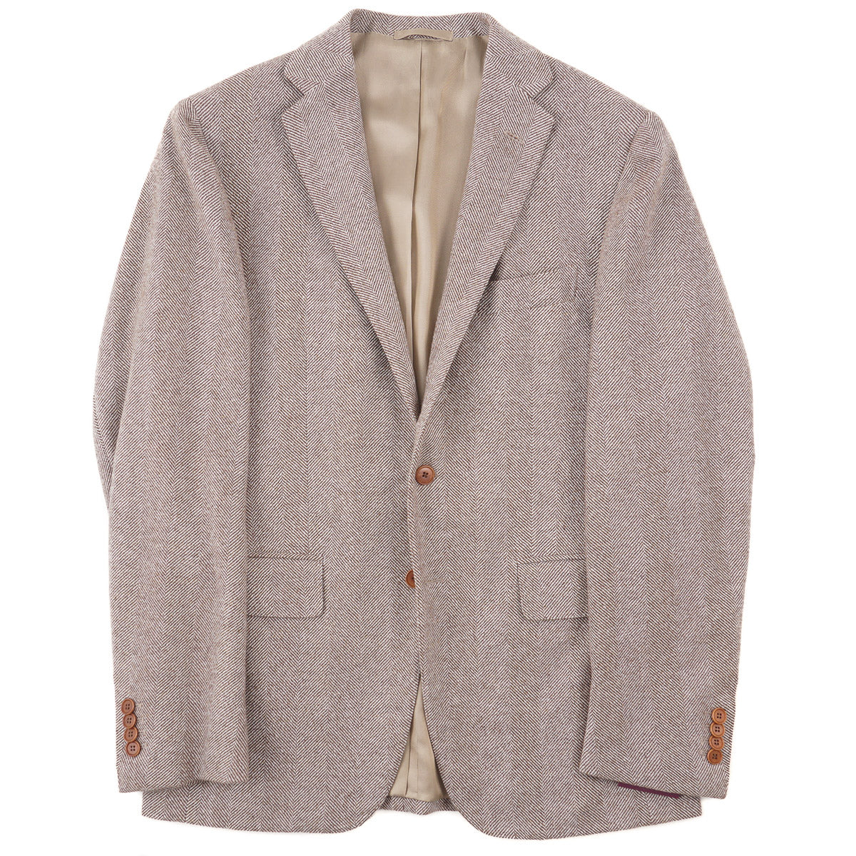 Sartoria Partenopea Herringbone Cashmere Sport Coat