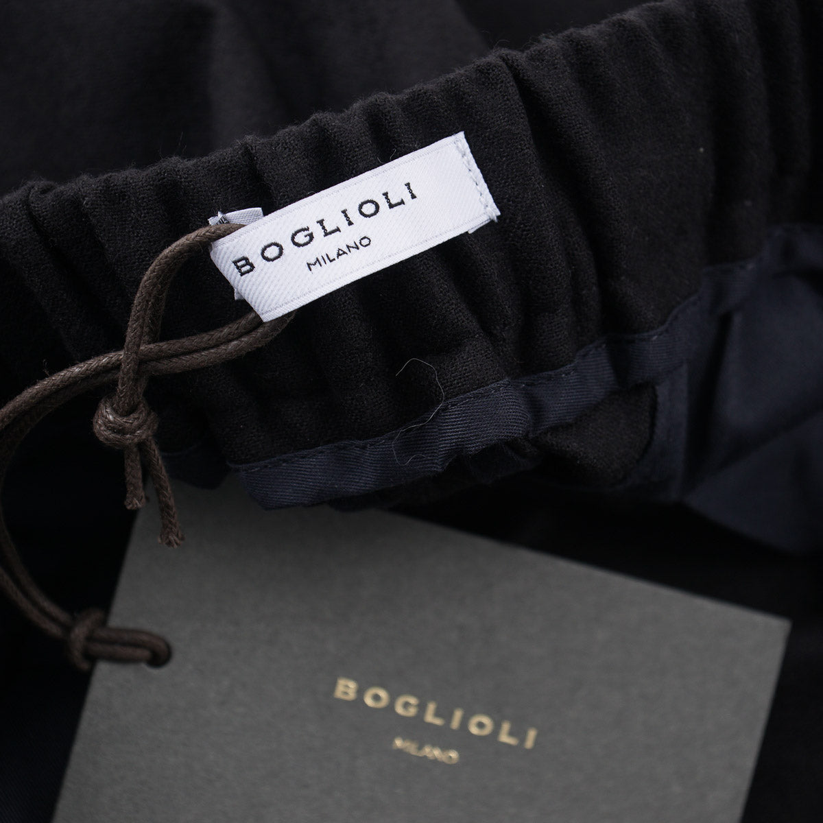 Boglioli Flannel Wool Drawstring Pants