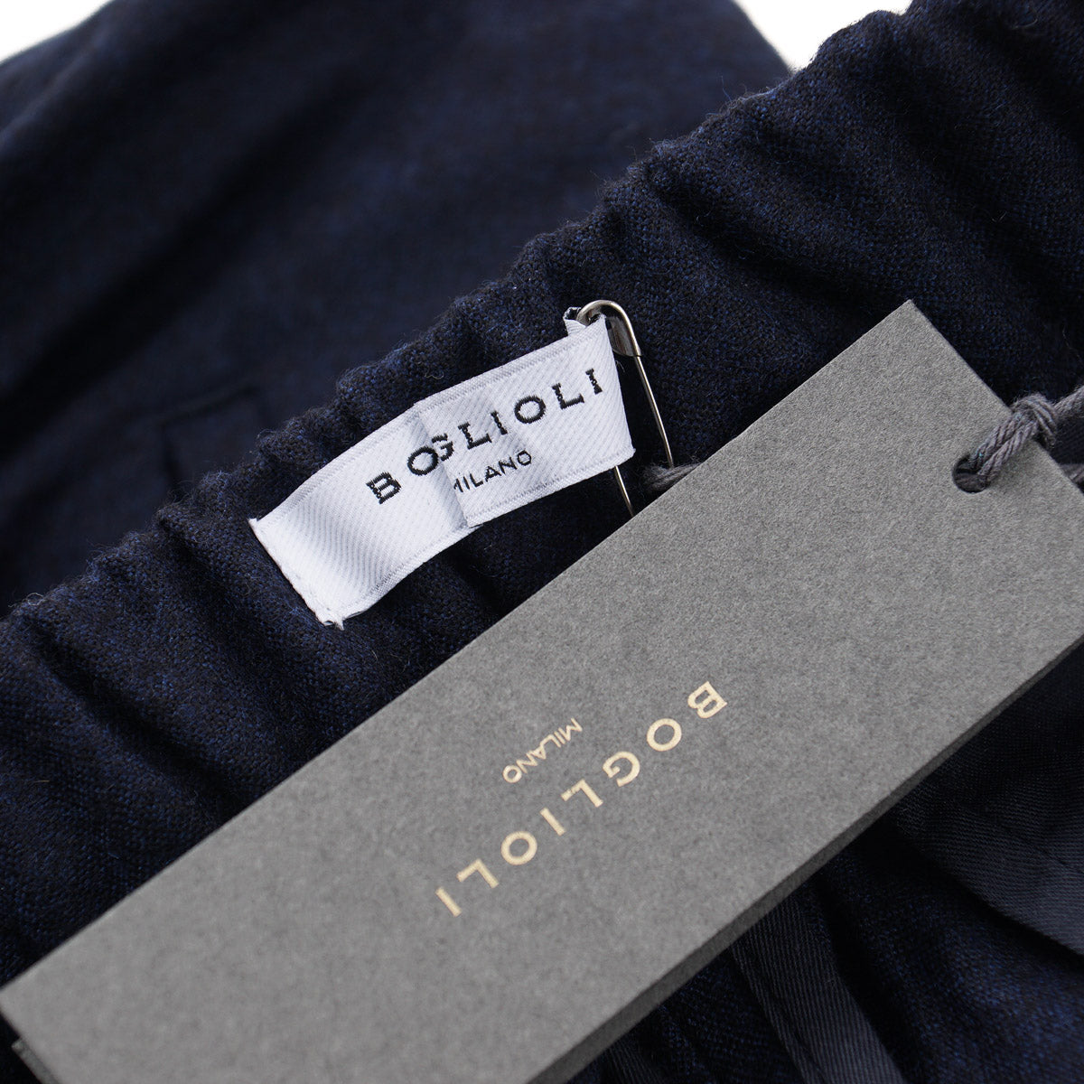 Boglioli Flannel Wool Drawstring Pants