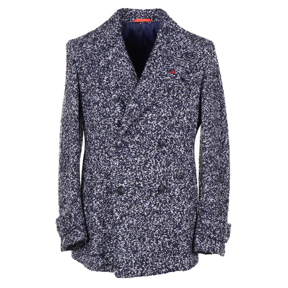 Isaia Plush Boucle Cashmere Peacoat Top Shelf Apparel