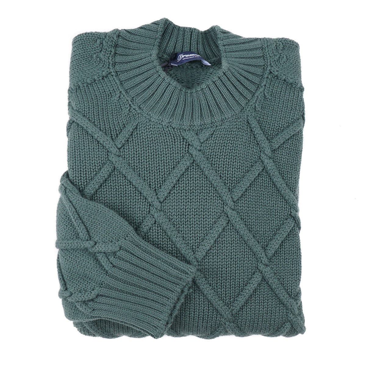 Drumohr Diamond Knit Merino Wool Sweater - Top Shelf Apparel
