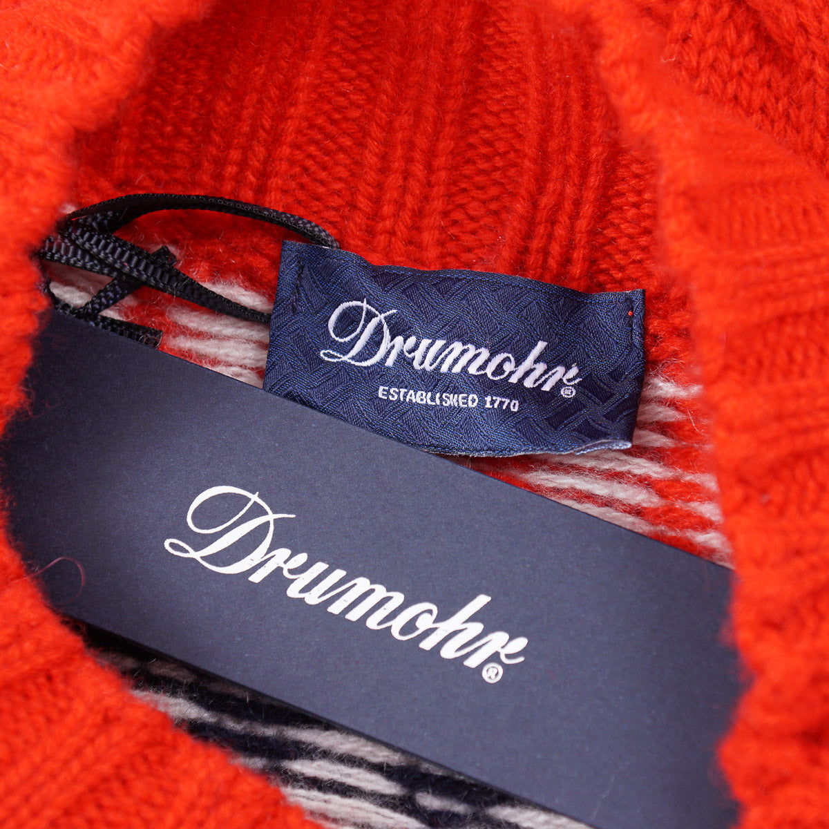 Drumohr Cable Knit Cashmere Sweater - Top Shelf Apparel