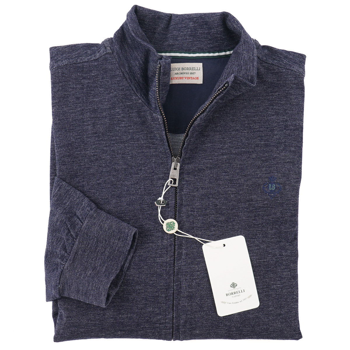 Borrelli Full-Zip Track Jacket Sweatshirt