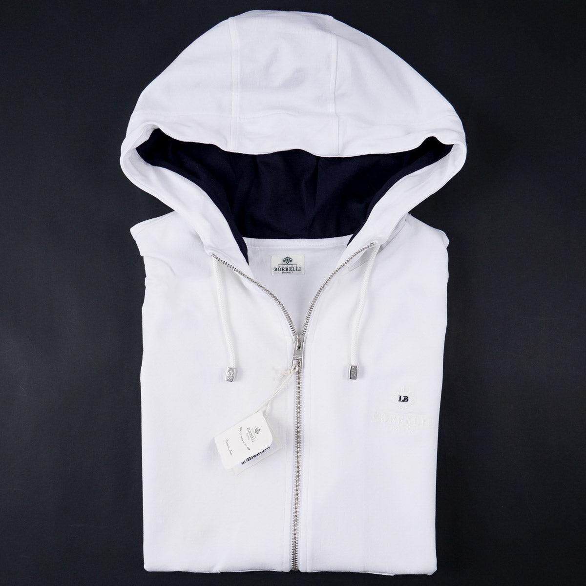 Borrelli Sleeveless Hooded Sweatshirt