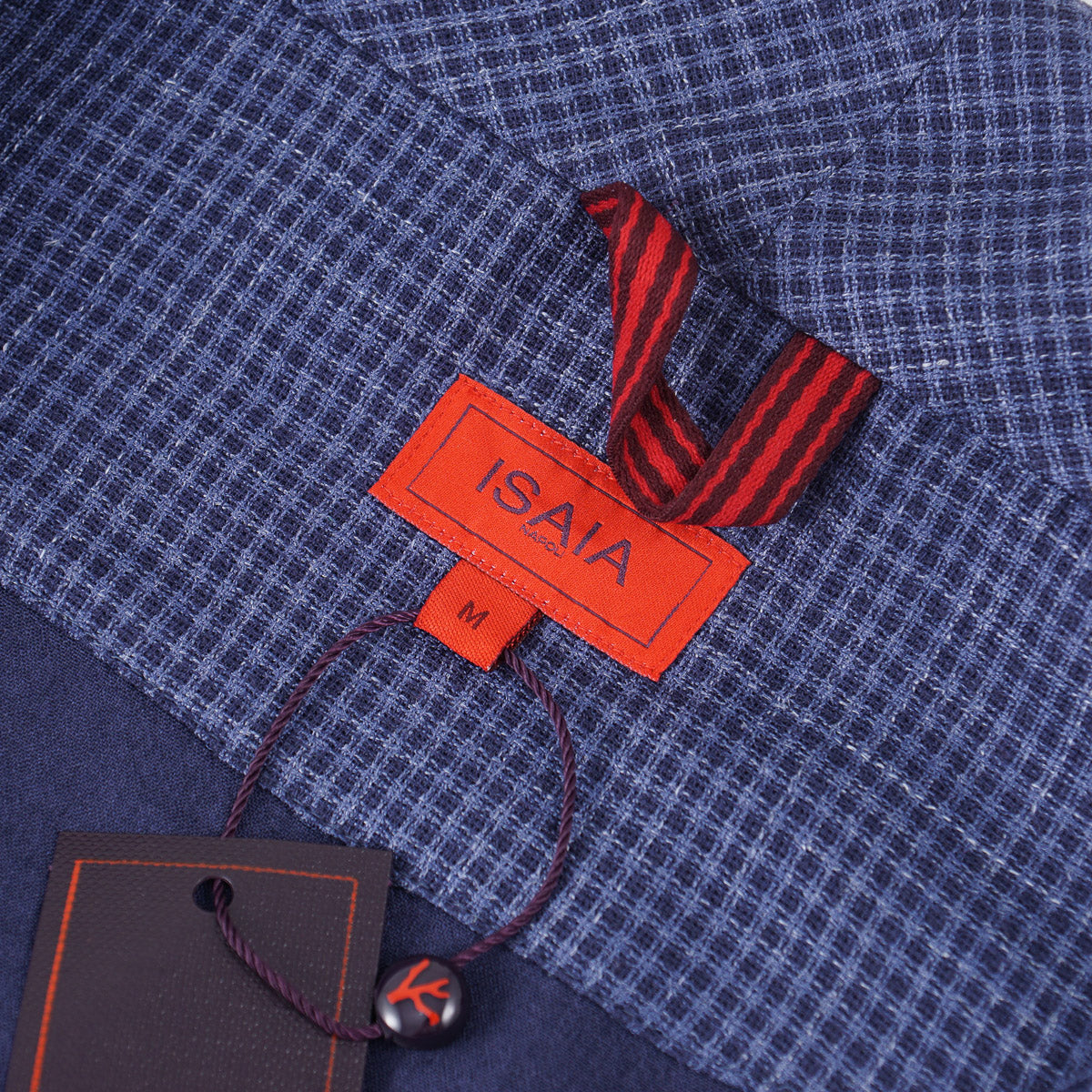 Isaia Wool-Silk-Linen Belted Robe - Top Shelf Apparel