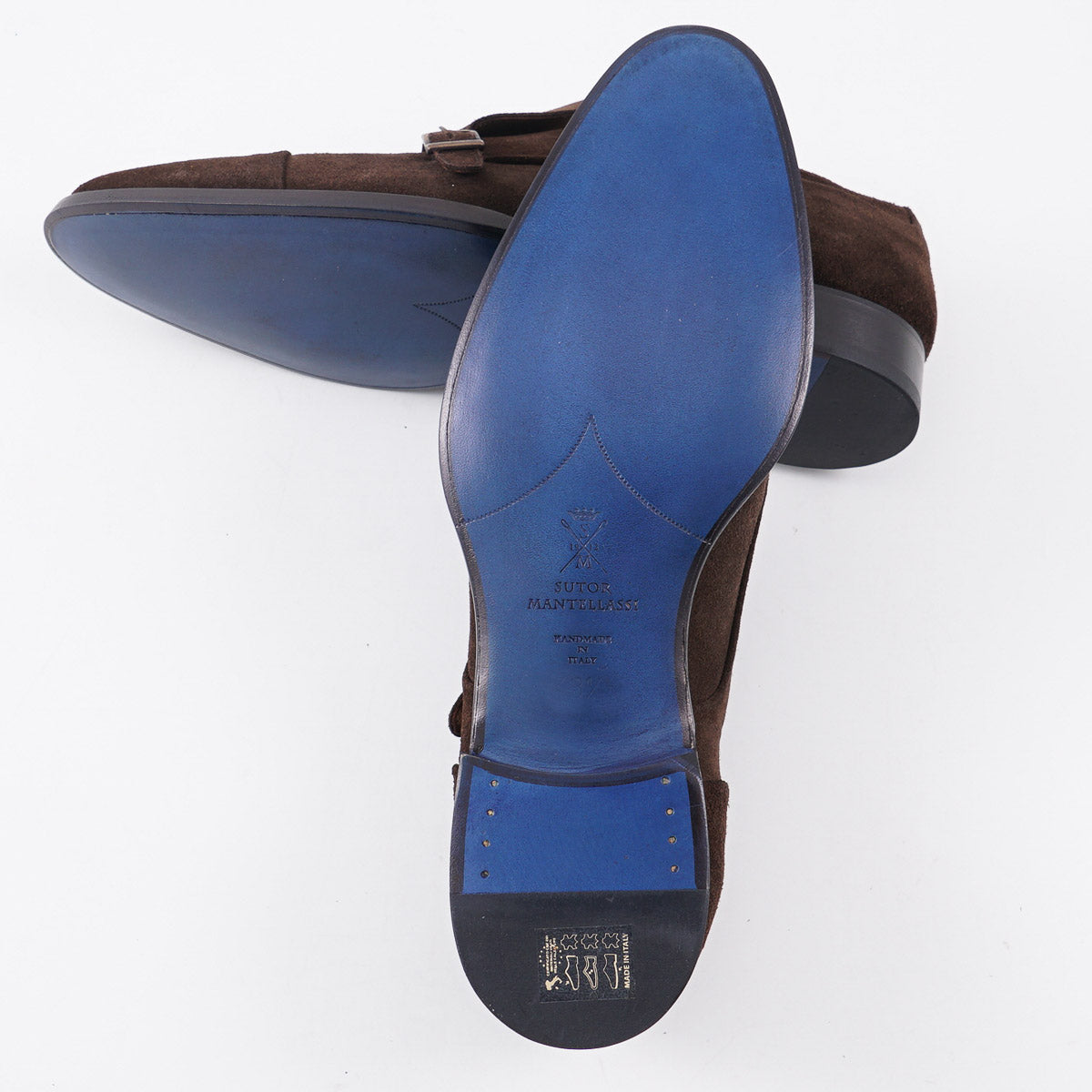 Sutor Mantellassi Calf Suede Double Monk