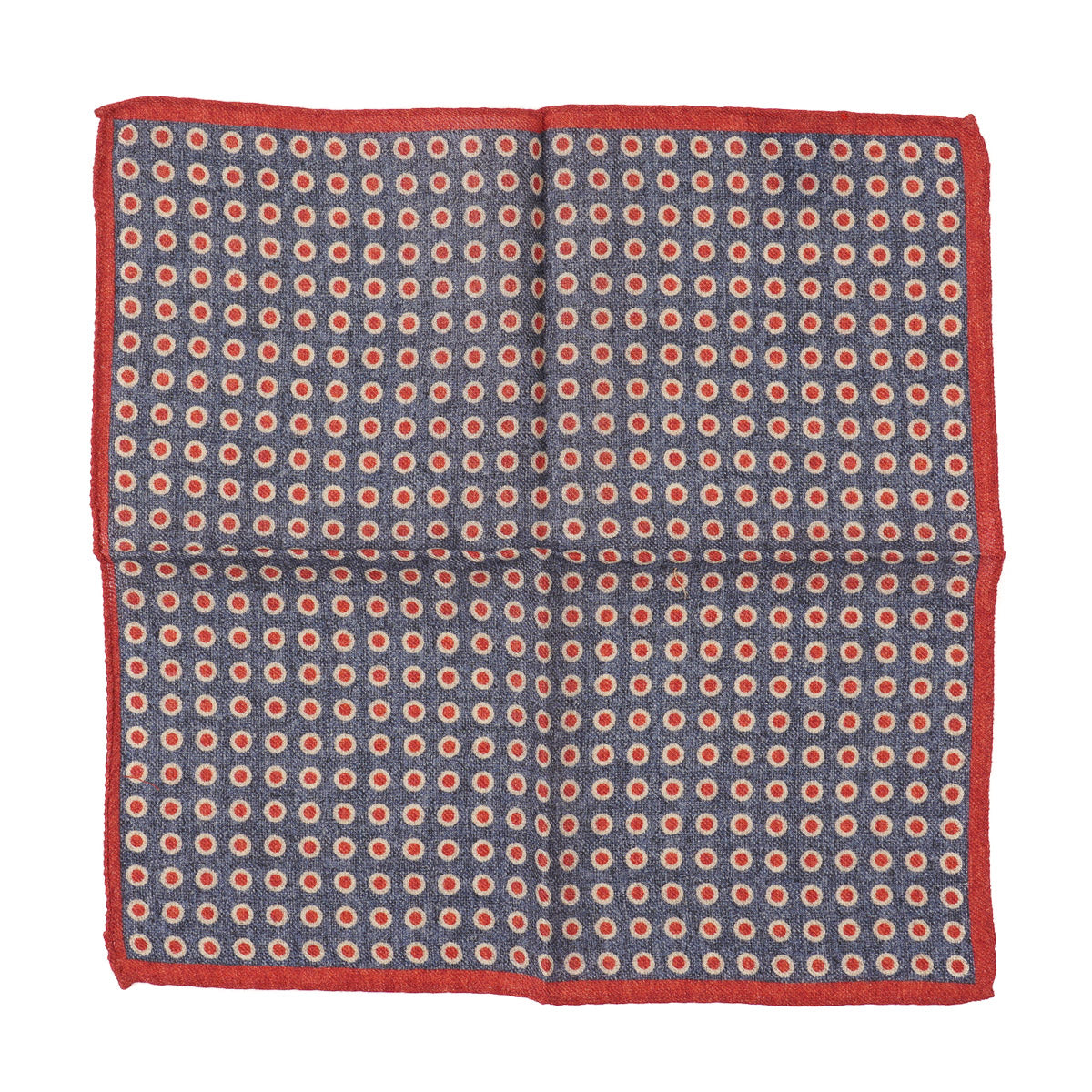 Battisti Printed Wool Pocket Square