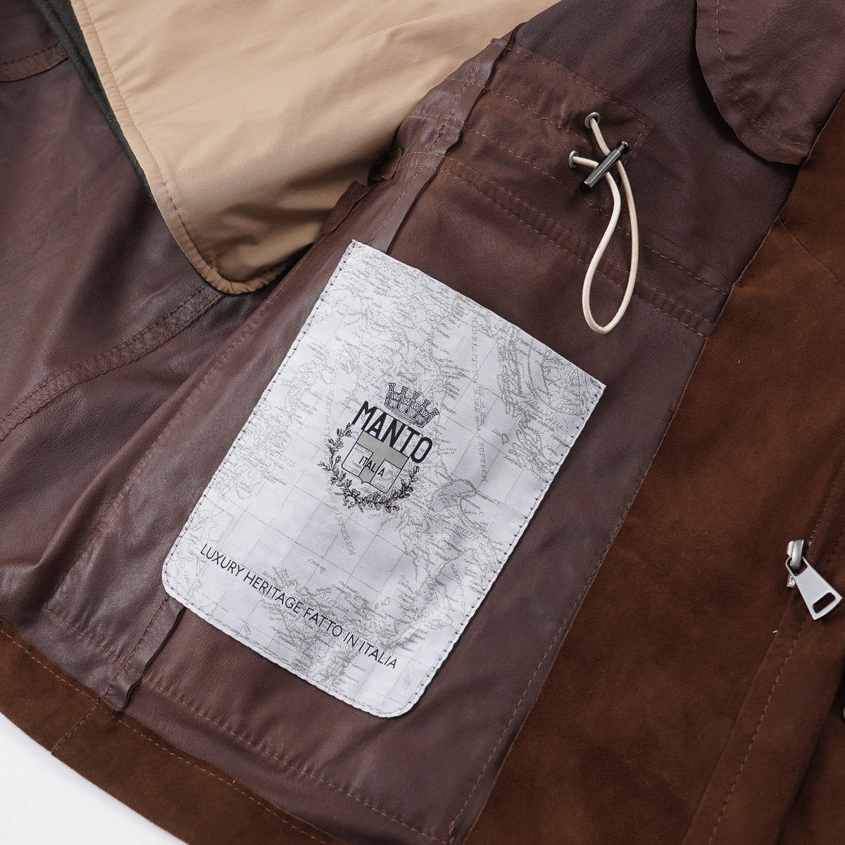 Manto Suede Jacket with Cashmere Liner