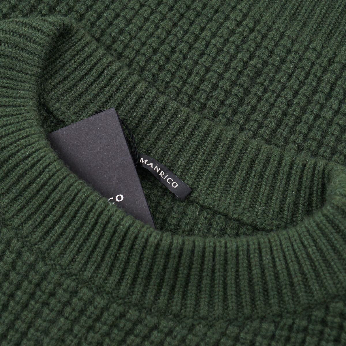 Manrico Thick Waffle Knit Cashmere Sweater