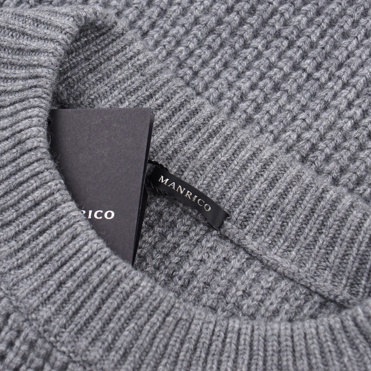 Manrico Thick Waffle Knit Cashmere Sweater