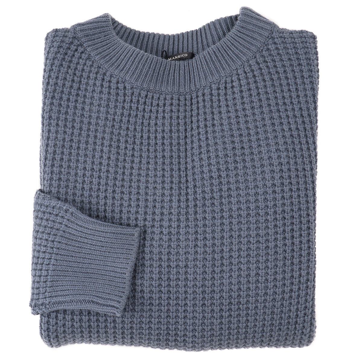 Manrico Thick Waffle Knit Cashmere Sweater