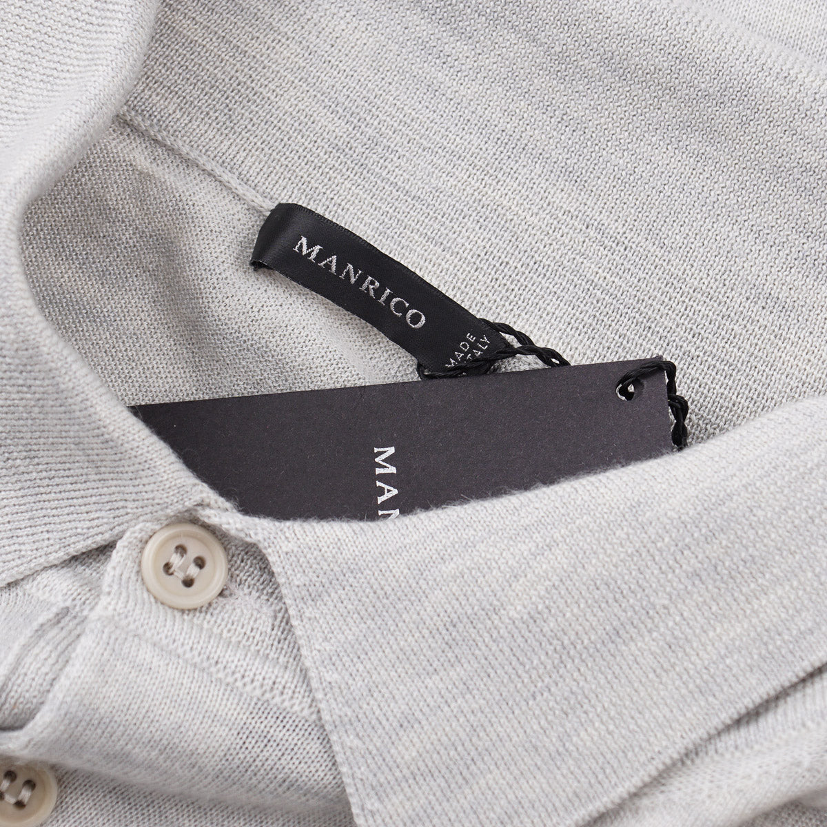 Manrico Superfine Cashmere-Silk Polo Sweater