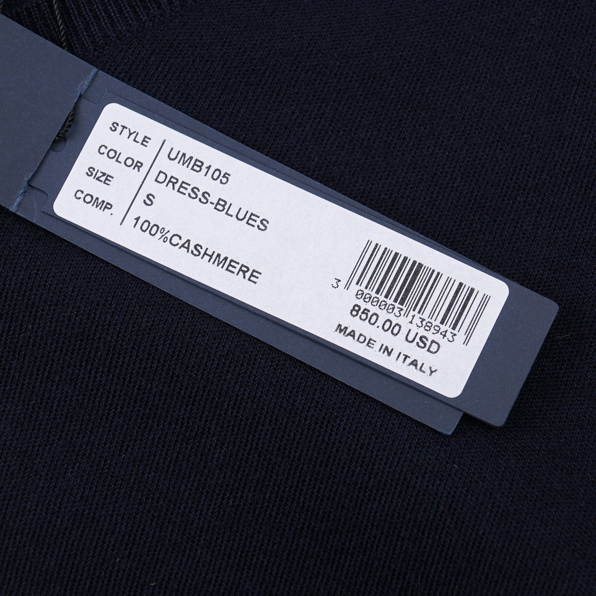 Manrico Natural Stretch Knit Cashmere Sweater