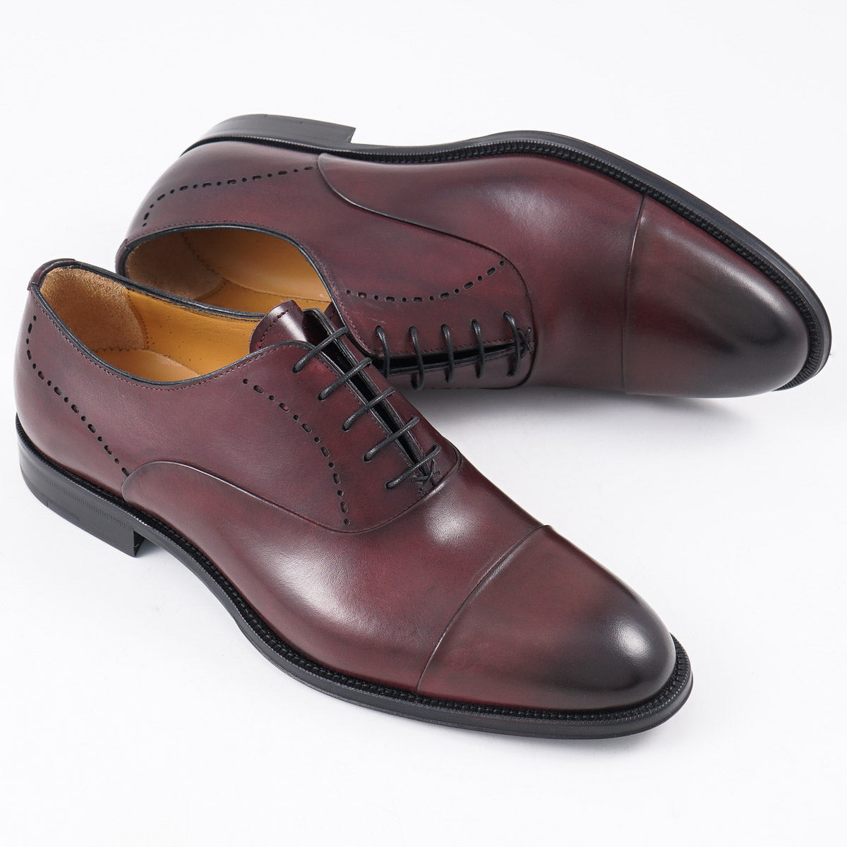 SUTOR MANTELLASSI 革靴 ワインレッド Sutor Mantellassi Calf Leather Oxford – Top Shelf Apparel