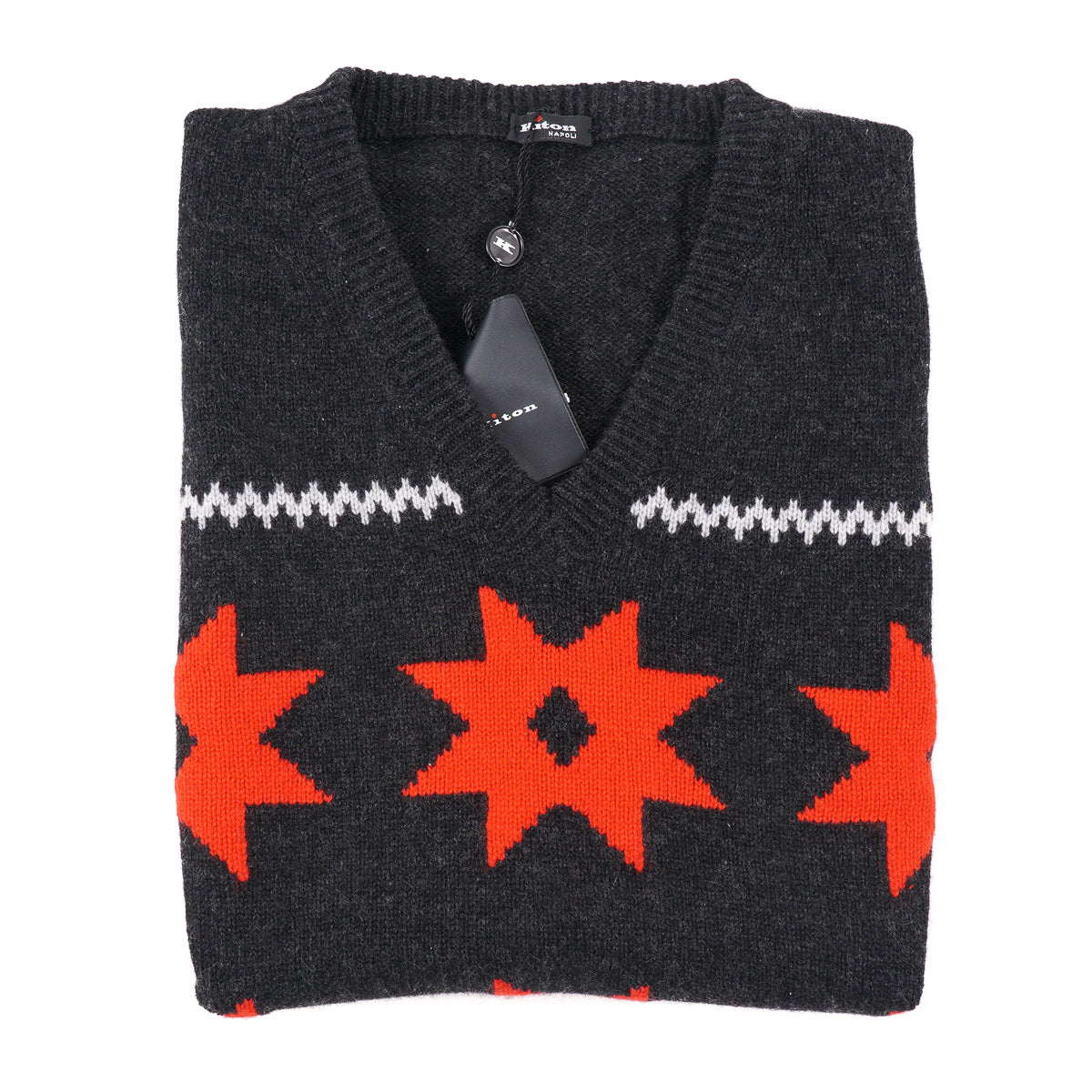 Kiton Patterned Cashmere Sweater Vest - Top Shelf Apparel