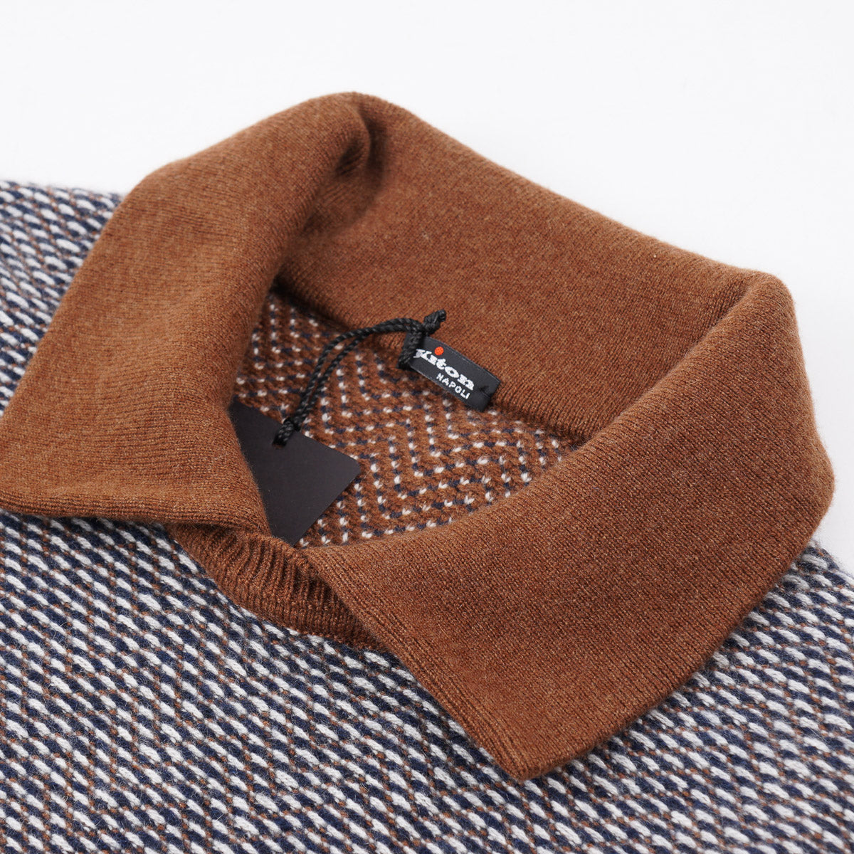 Kiton Knit Cashmere Sweater with Collar - Top Shelf Apparel
