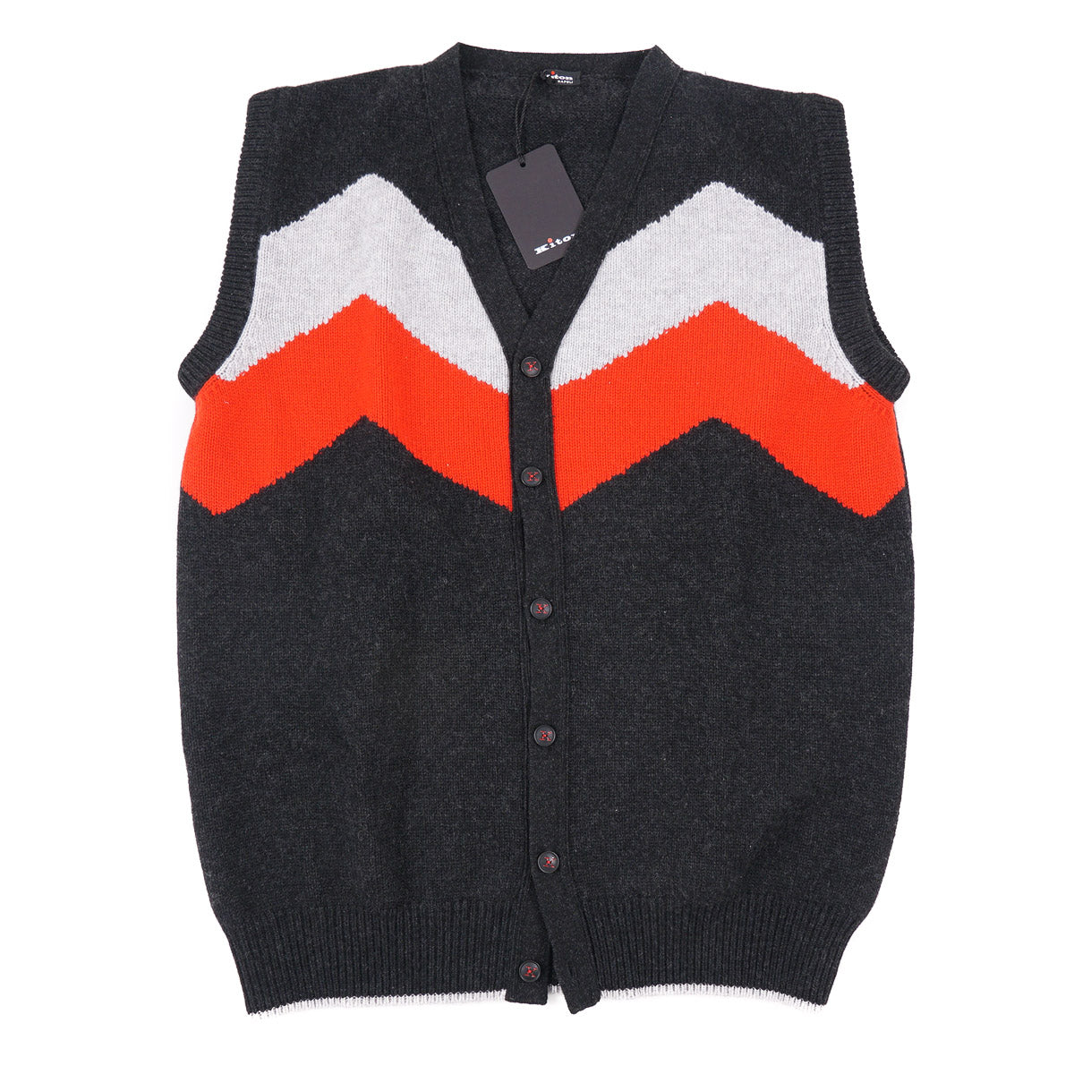 Kiton Cashmere Cardigan Sweater Vest - Top Shelf Apparel