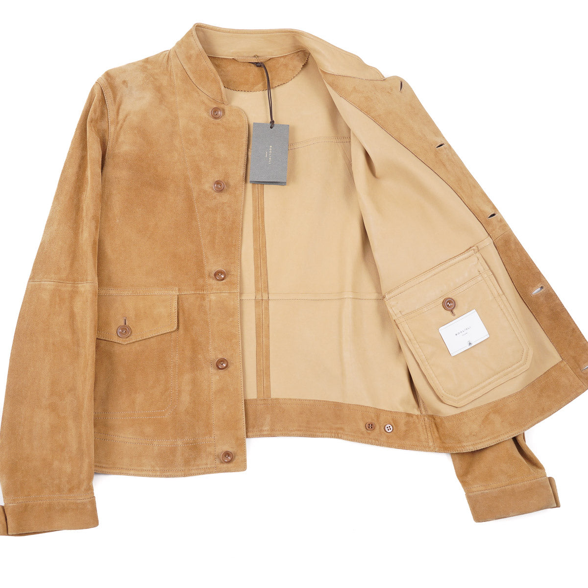 Boglioli Unlined Suede Bomber Jacket - Top Shelf Apparel