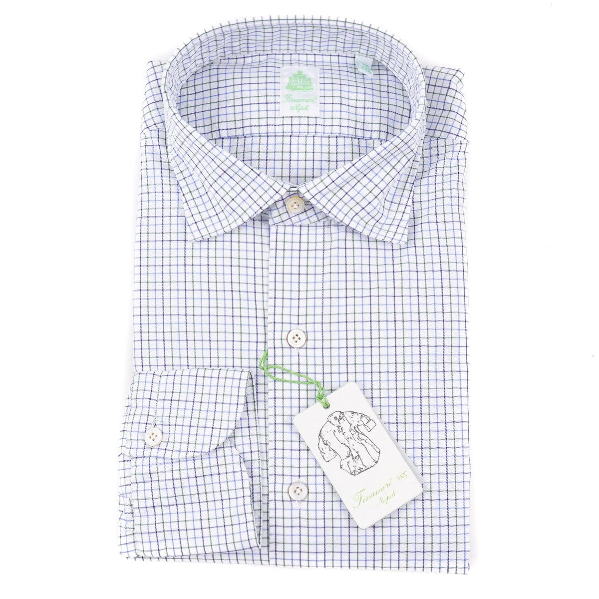 Finamore Slim-Fit Cotton Dress Shirt - Top Shelf Apparel