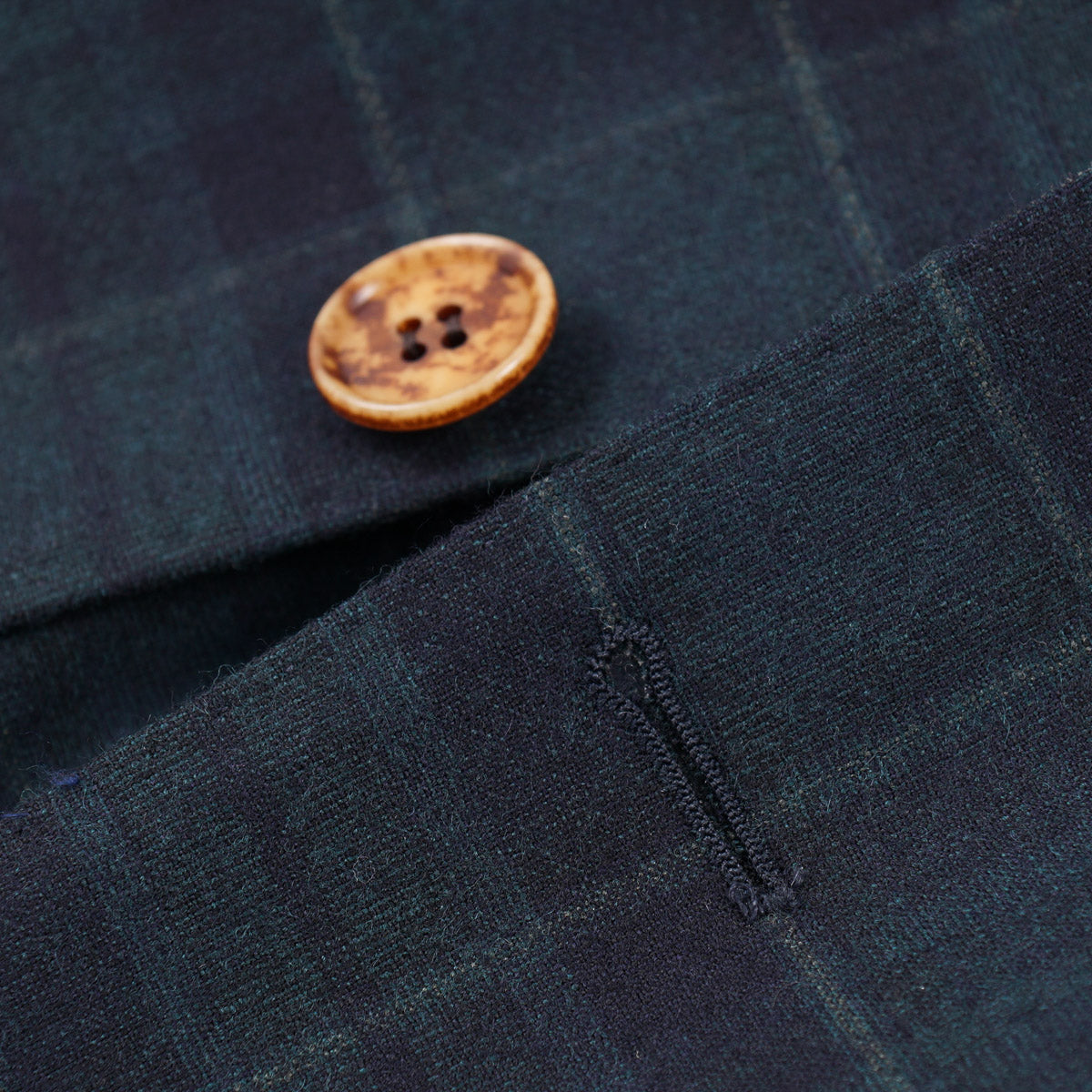 Sartorio Plaid Wool Suit with Peak Lapels - Top Shelf Apparel