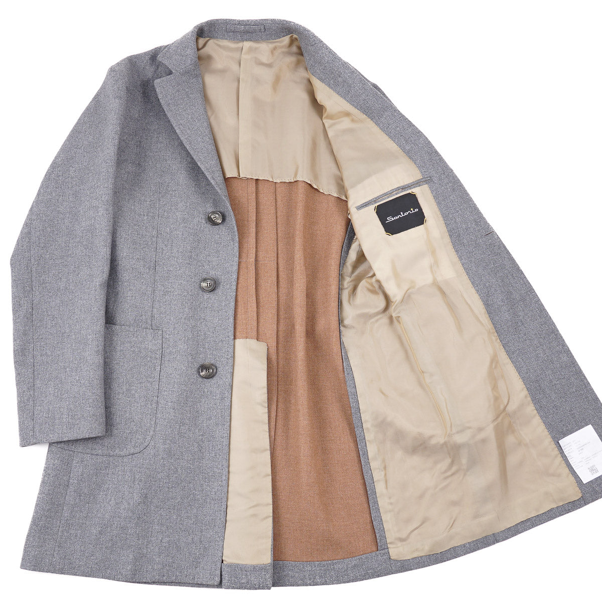 Sartorio Techno Flannel Cashmere Overcoat - Top Shelf Apparel