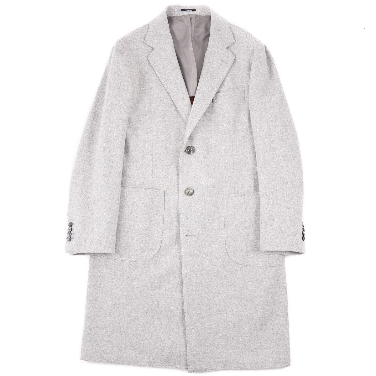 Sartorio Soft Flannel Wool Overcoat - Top Shelf Apparel
