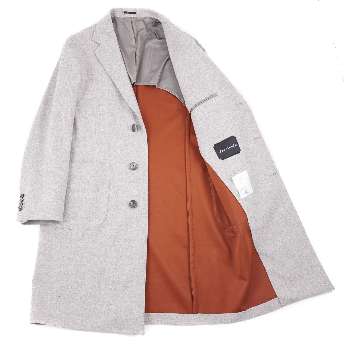 Sartorio Soft Flannel Wool Overcoat - Top Shelf Apparel