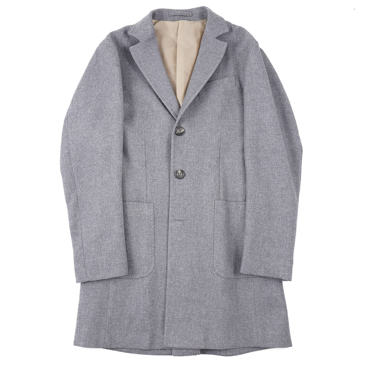 Sartorio Techno Flannel Cashmere Overcoat - Top Shelf Apparel