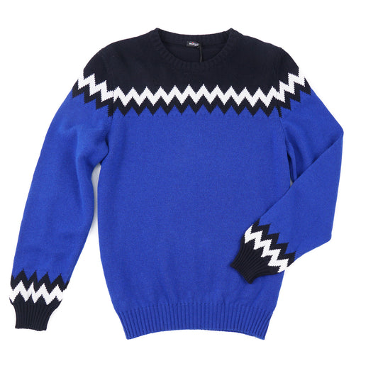 Kiton Slim-Fit Chevron Cashmere Sweater - Top Shelf Apparel