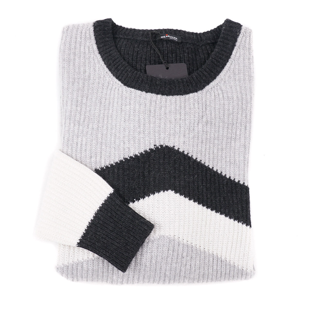 Kiton Colorblock Knit Cashmere Sweater - Top Shelf Apparel