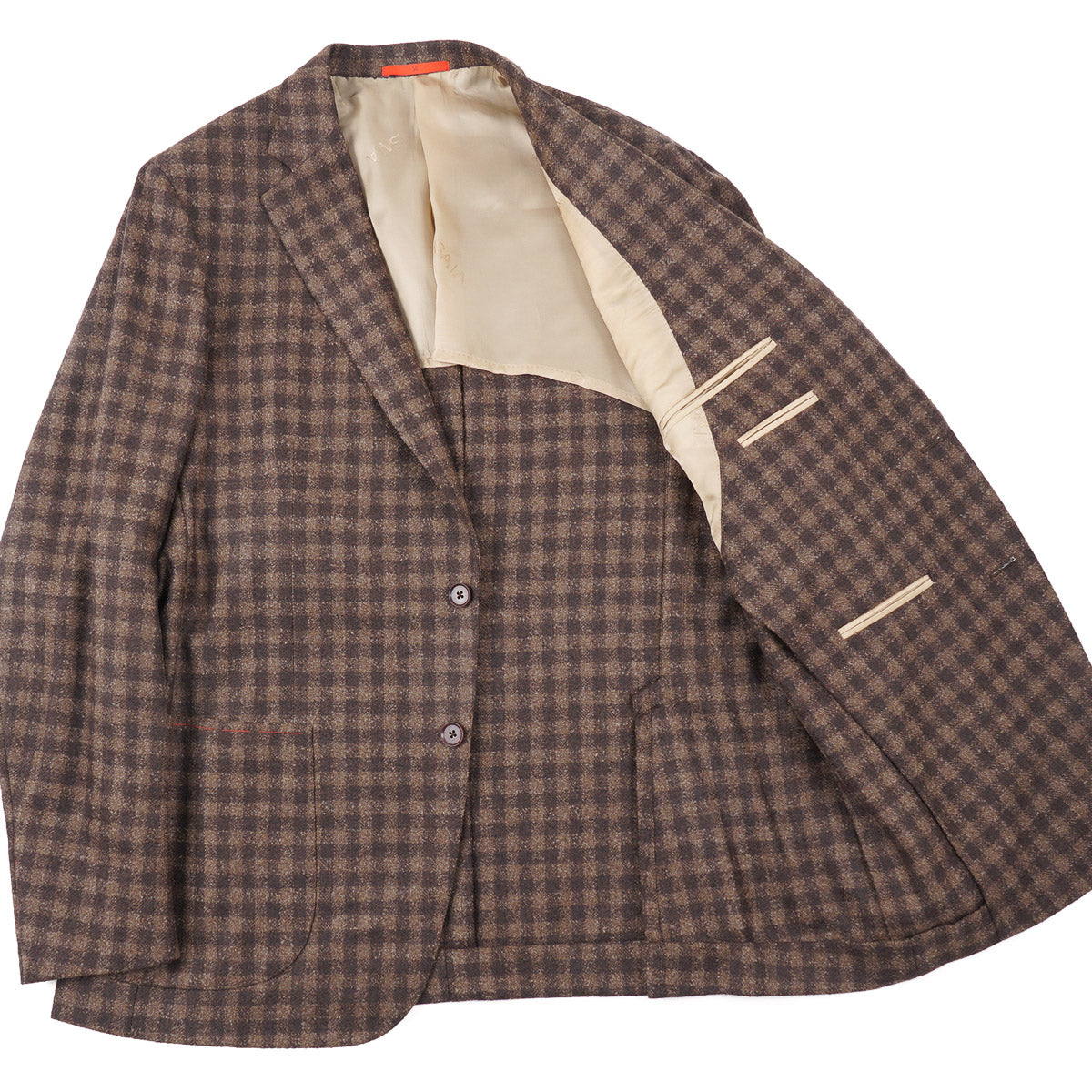Isaia Slim-Fit Tonal Check Wool Sport Coat - Top Shelf Apparel