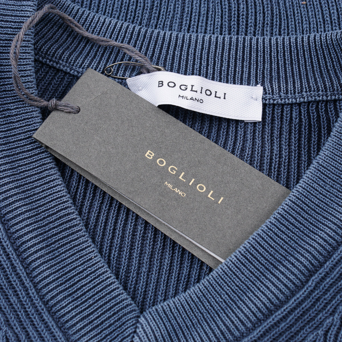 Boglioli Rib-Knit Cotton Sweater - Top Shelf Apparel