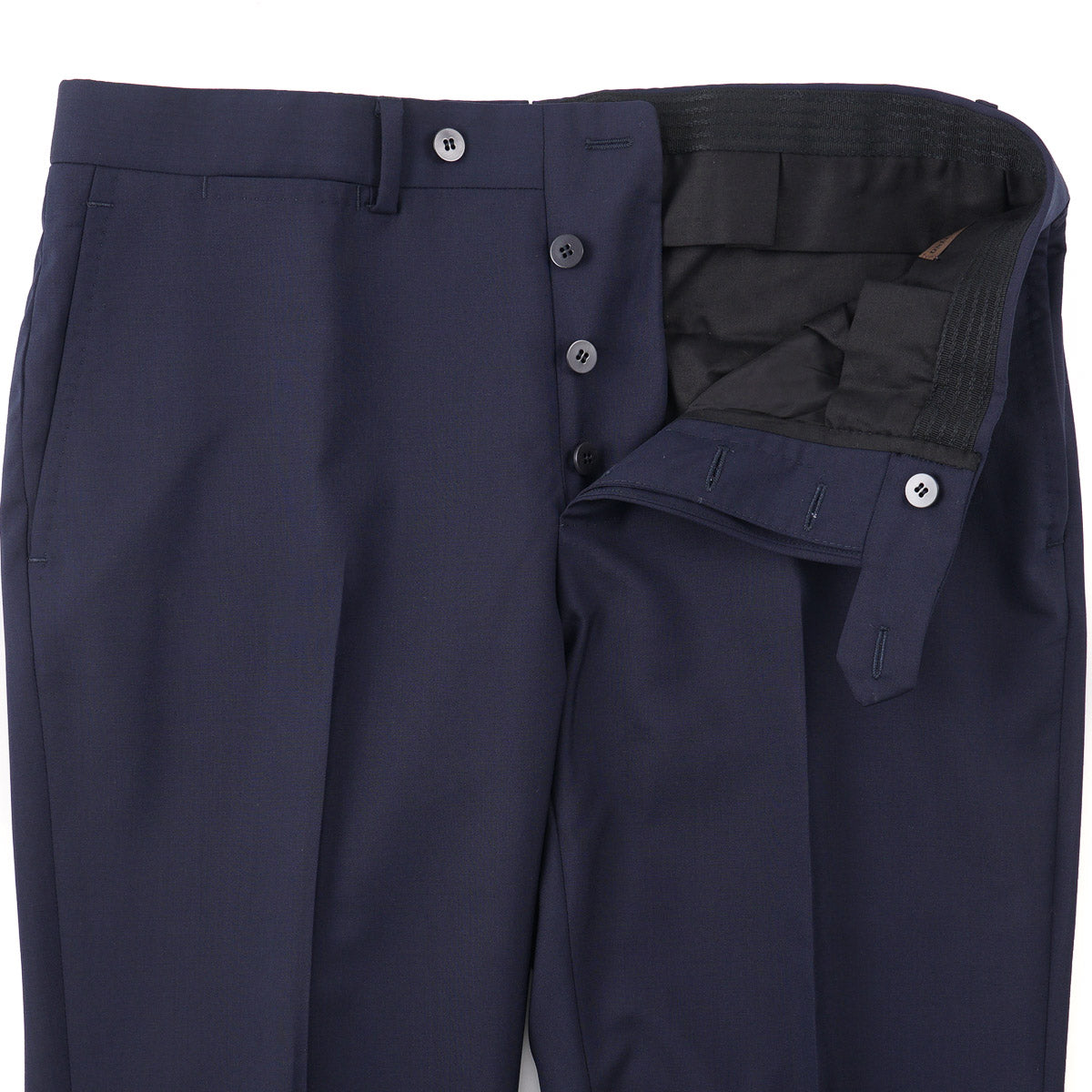 Stile Latino Solid Navy Wool Suit - Top Shelf Apparel