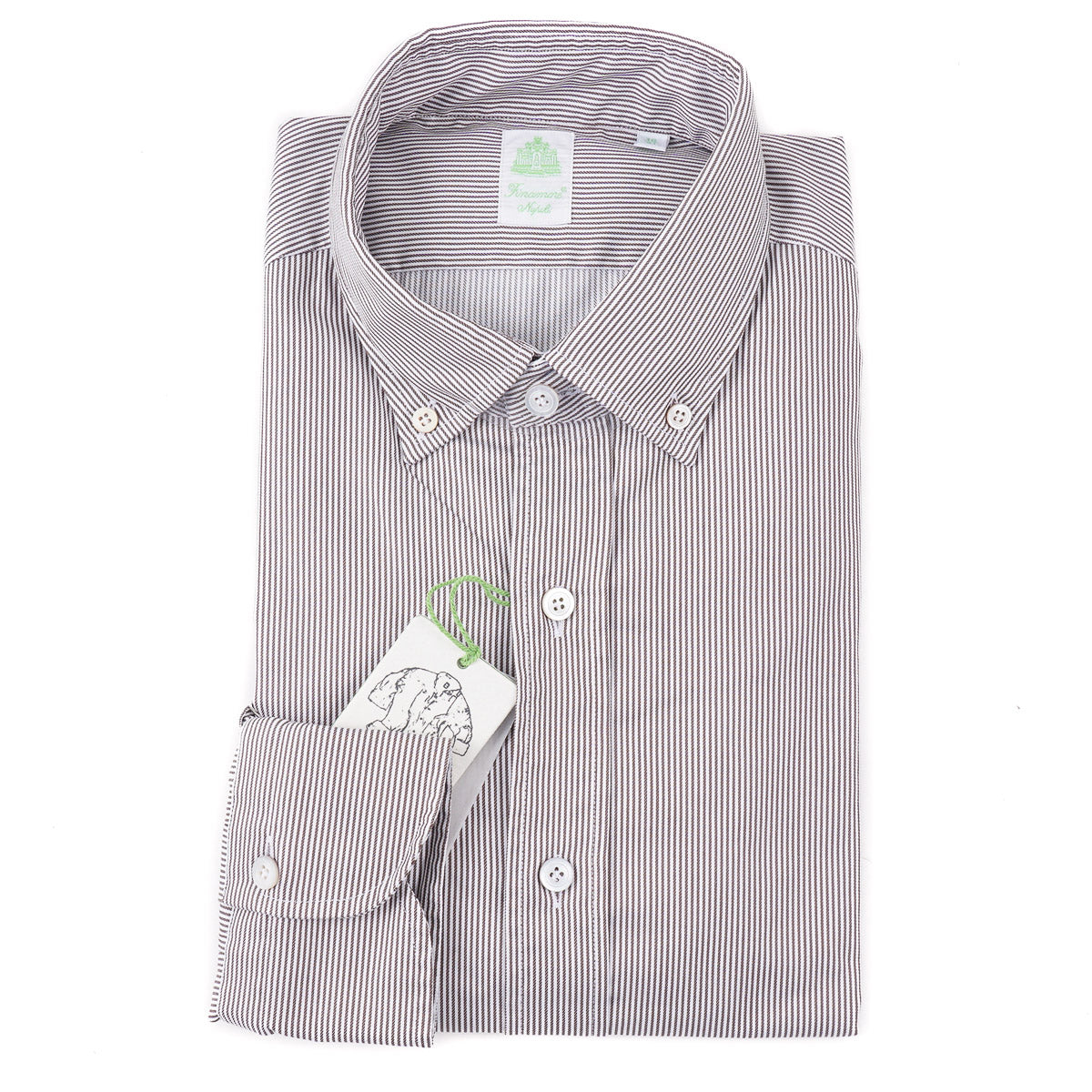 Finamore Slim-Fit Cotton Dress Shirt - Top Shelf Apparel