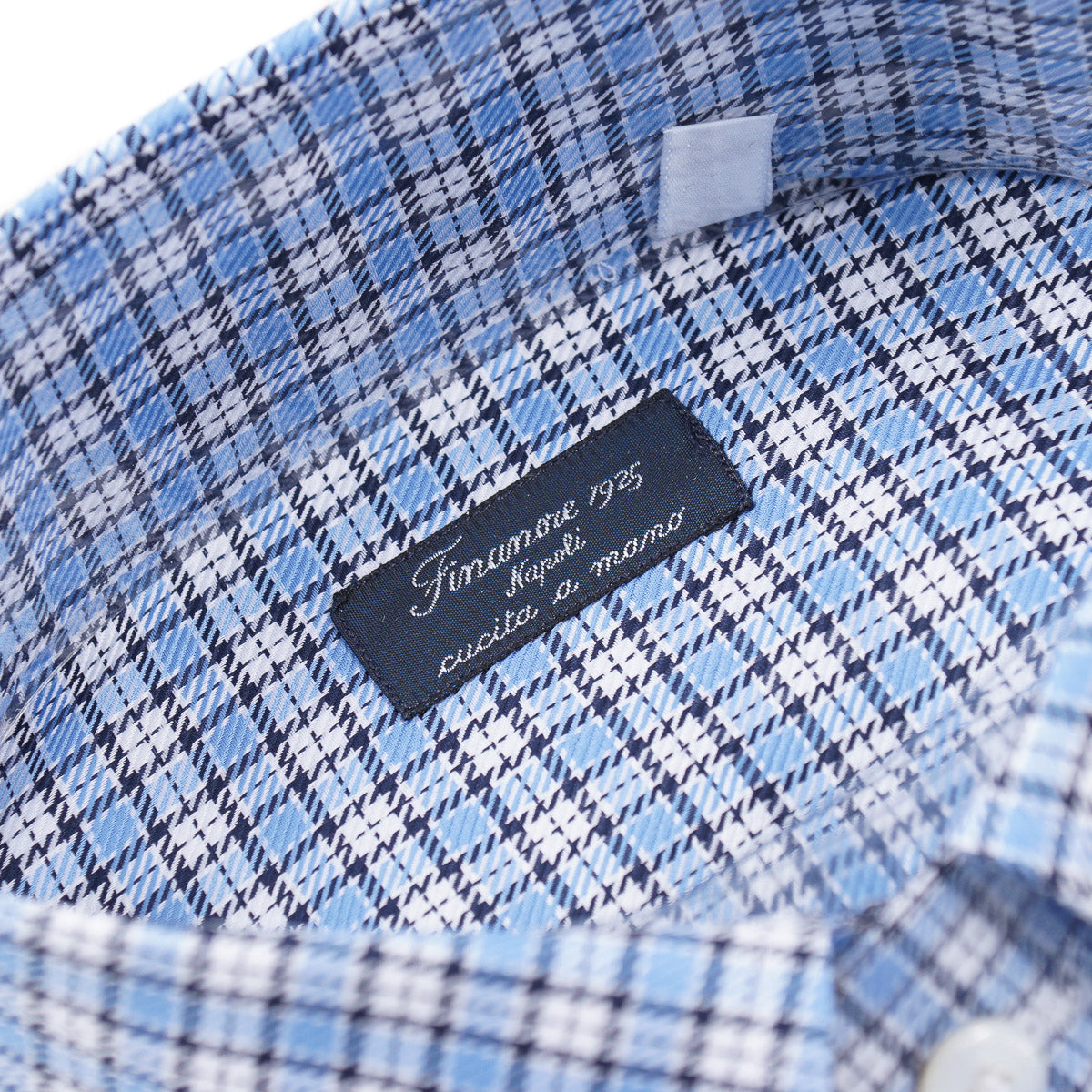 Finamore Woven Check Cotton Shirt - Top Shelf Apparel