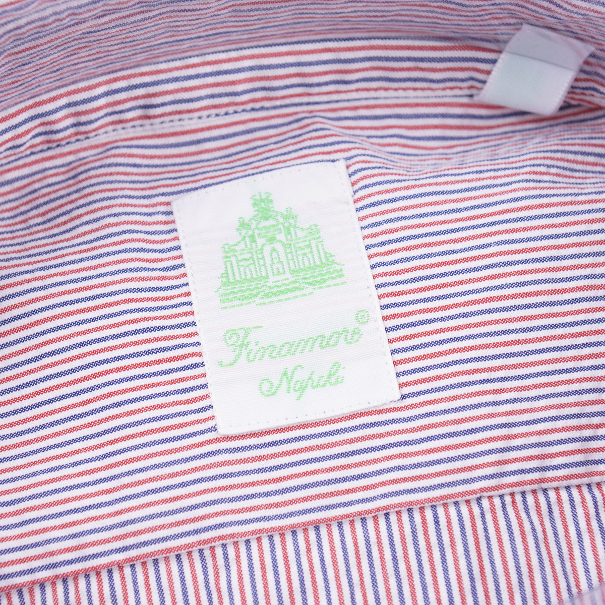 Finamore Woven Stripe Cotton Dress Shirt - Top Shelf Apparel
