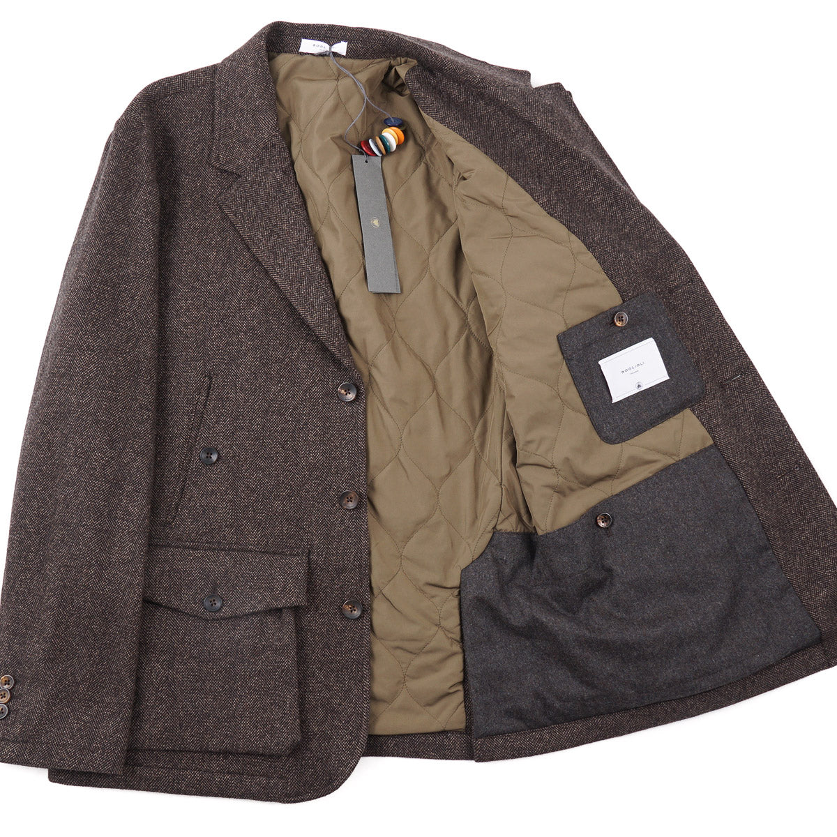 Boglioli Wool Outer Blazer with Quilted Lining - Top Shelf Apparel