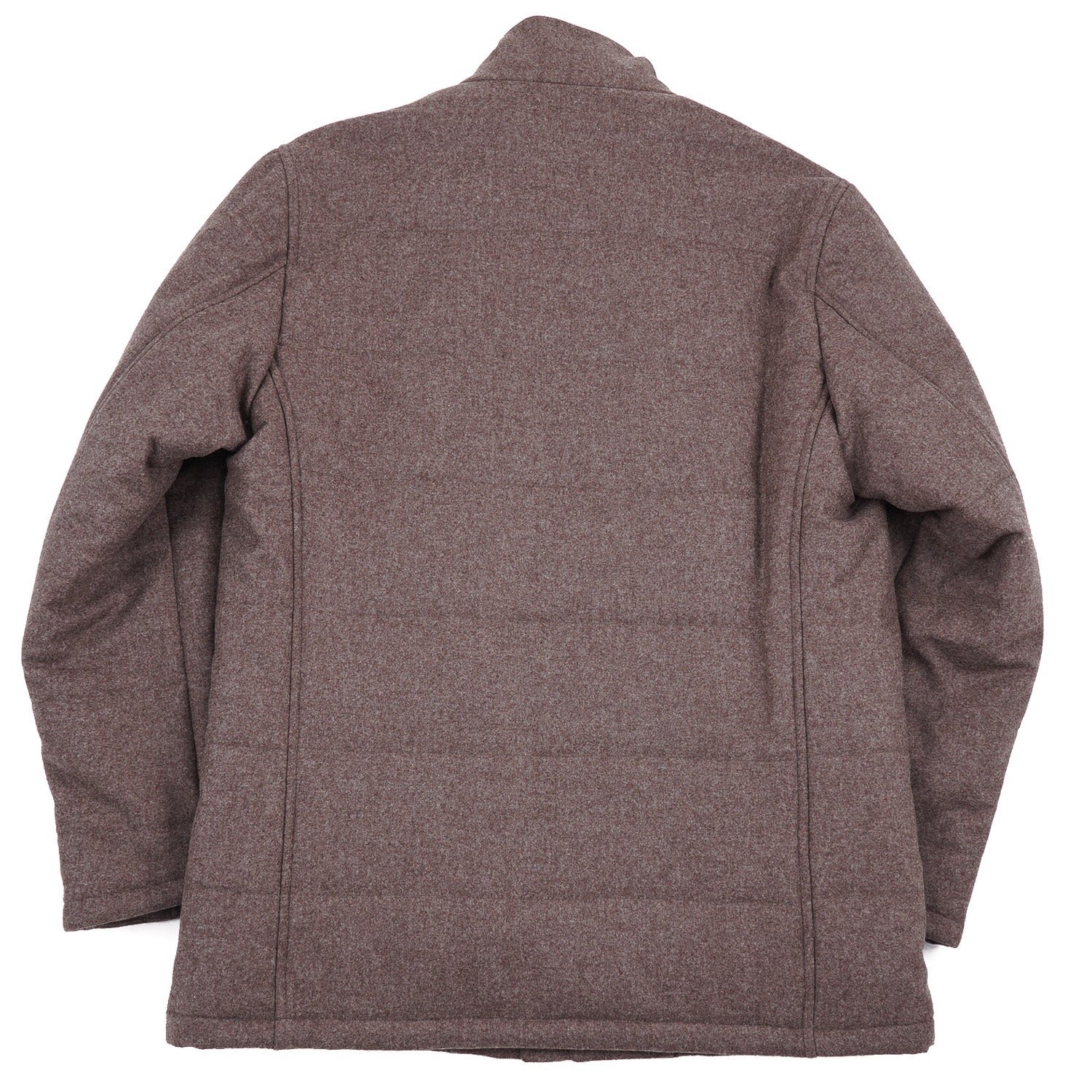 Rifugio Quilted Flannel Wool Coat with Leather Details - Top Shelf Apparel