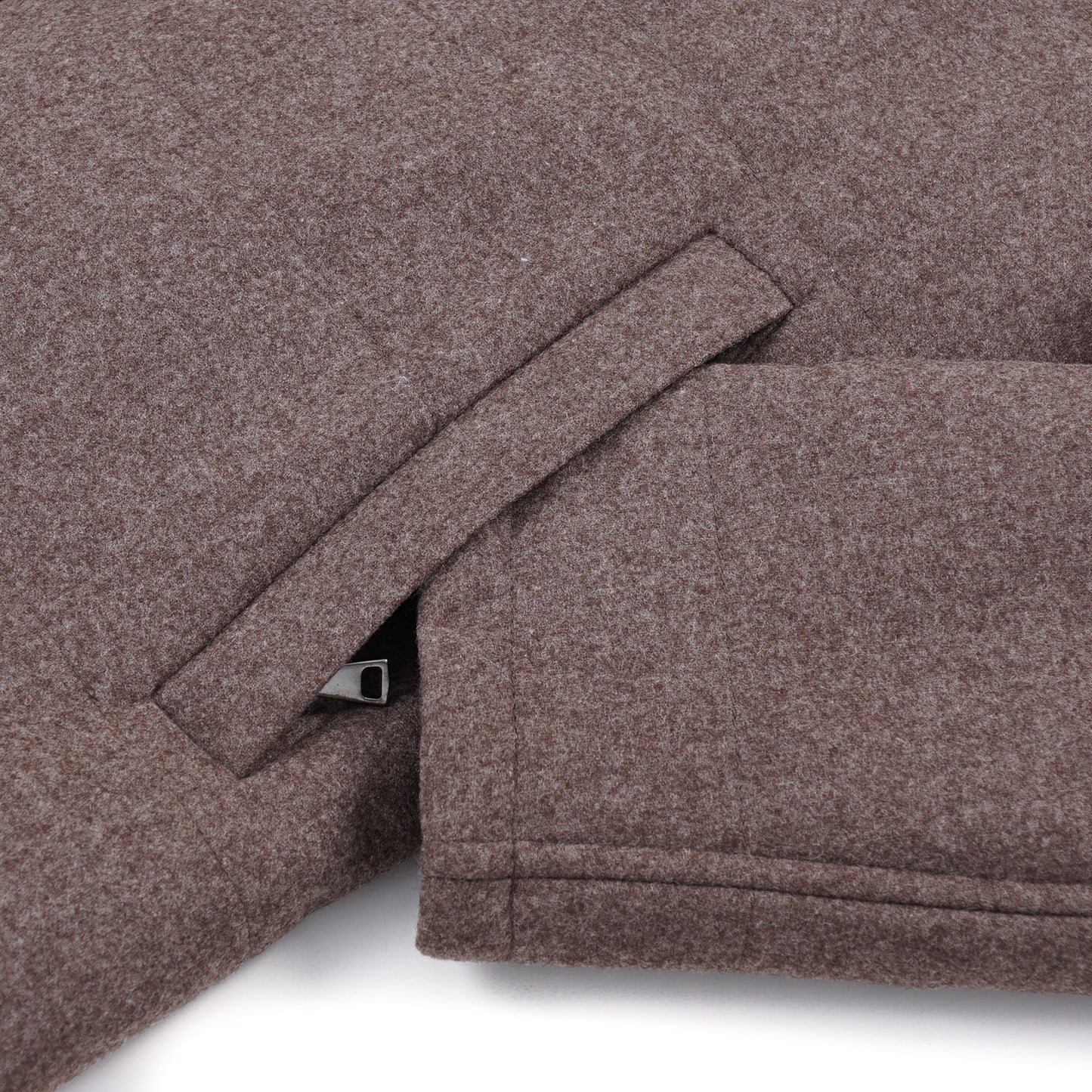 Rifugio Quilted Flannel Wool Coat with Leather Details - Top Shelf Apparel